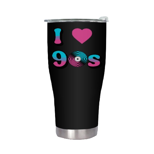 I Love The 90s Retro Nostalgia Stainless Steel Tumblers