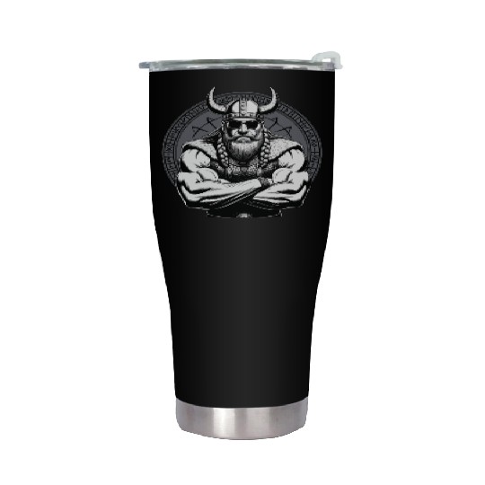 Viking Warrior Man Odin Thor Norman Walhalla Stainless Steel Tumblers
