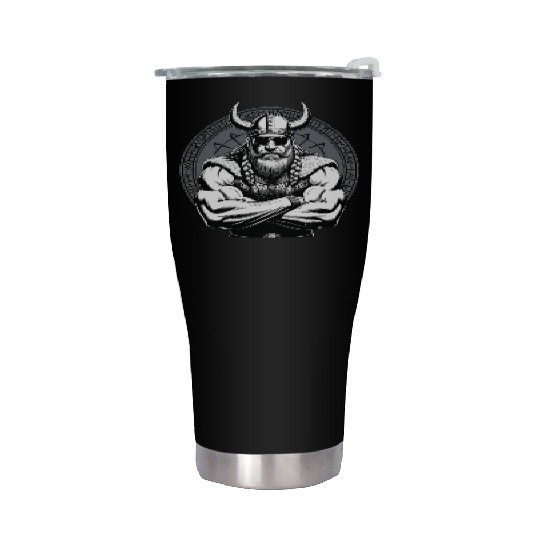 Viking Warrior Man Odin Thor Norman Walhalla Stainless Steel Tumblers