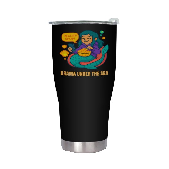 Drama Under the Sea Stainless Steel Tumblers