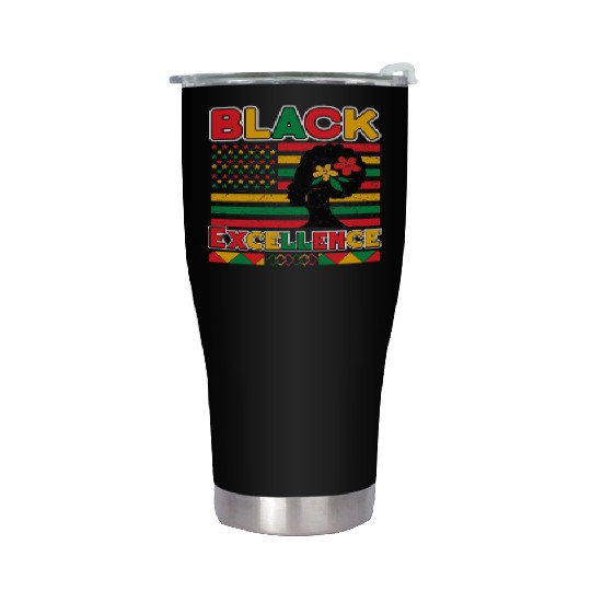 Black Pride Black Excellence Juneteenth Stainless Steel Tumblers