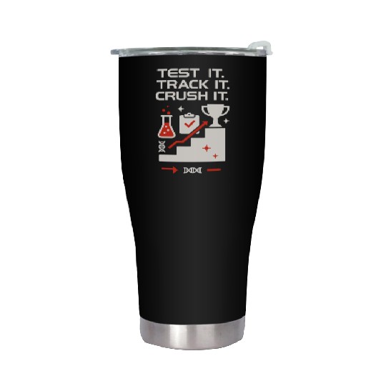 Clinical Lab Tech Diagnostic Science Data Nerd Stainless Steel Tumblers