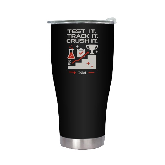 Clinical Lab Tech Diagnostic Science Data Nerd Stainless Steel Tumblers