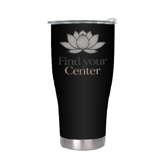 Find Your Center Lotus Stainless Steel Tumblers