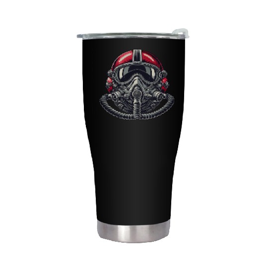 Pilots Helmet Design Stainless Steel Tumblers