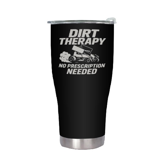 Sprint Car Racing Dirt Track Speed Oval Race Stainless Steel Tumblers