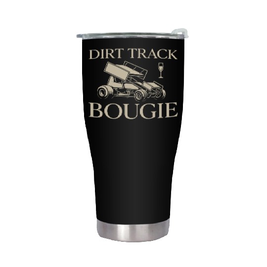 Sprint Car Racing Dirt Track Speed Oval Race Stainless Steel Tumblers