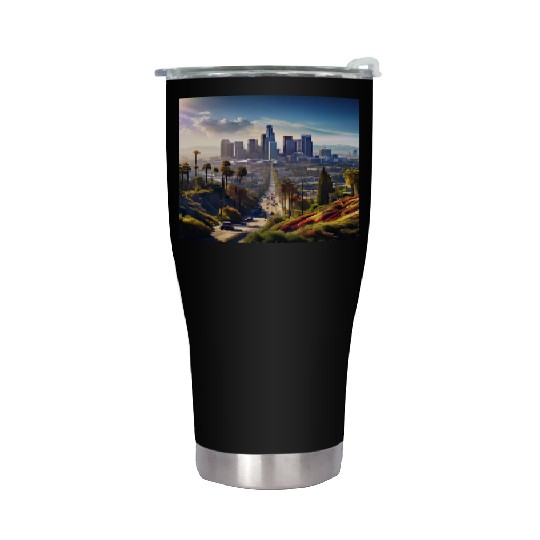 los angeles city. Stainless Steel Tumblers
