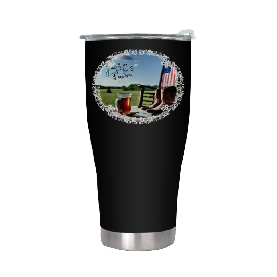 Raised On Sweet Tea & Freedom Stainless Steel Tumblers