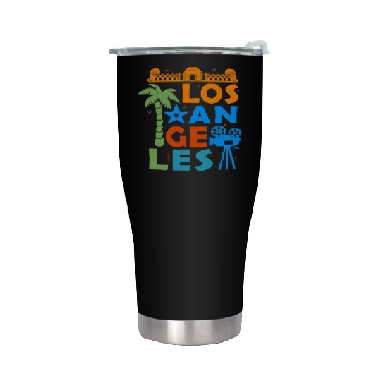 Los Angeles California Men Women Hollywood Stainless Steel Tumblers