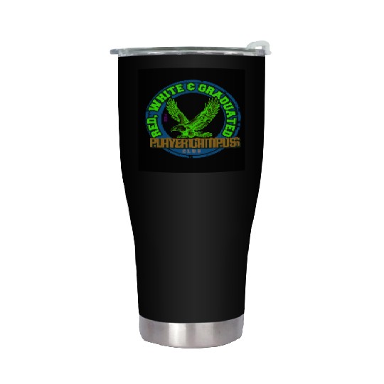 flying hawk emblem Stainless Steel Tumblers