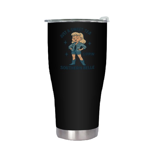 Sweet Tea Southern Belle Stainless Steel Tumblers