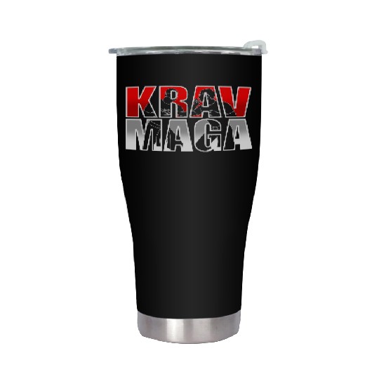 Krav Maga Israel Martial Arts Fighter Stainless Steel Tumblers