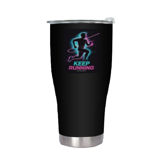 Neon Cyber Tiger Stainless Steel Tumblers