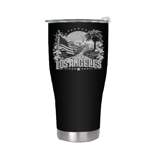 LOS ANGELES Design with Sunset Boulvard Stainless Steel Tumblers