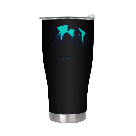 Royal Blue Lightning shadow Stainless Steel Tumblers