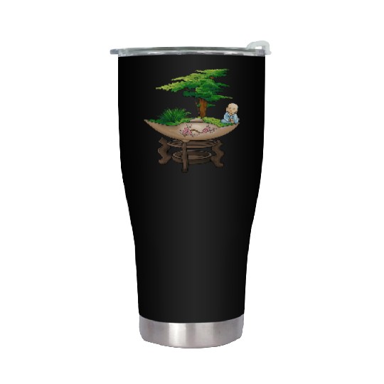 Bonsai Meditation ZEN GARDEN DREAMS – 90s  Stainless Steel Tumblers