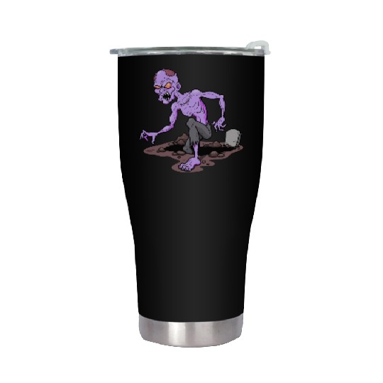 Horror Zombie Monster Illustration Stainless Steel Tumblers