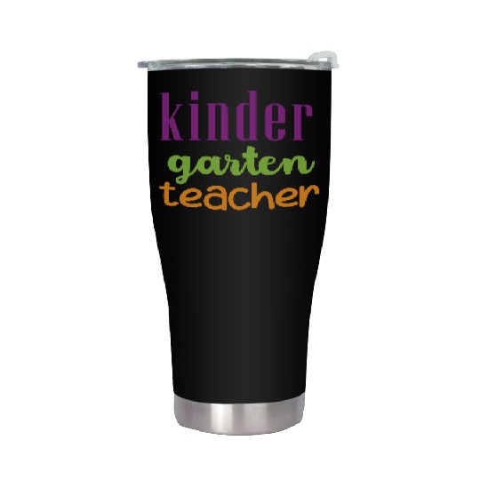 Colorful Kindergarten Teacher Design Stainless Steel Tumblers