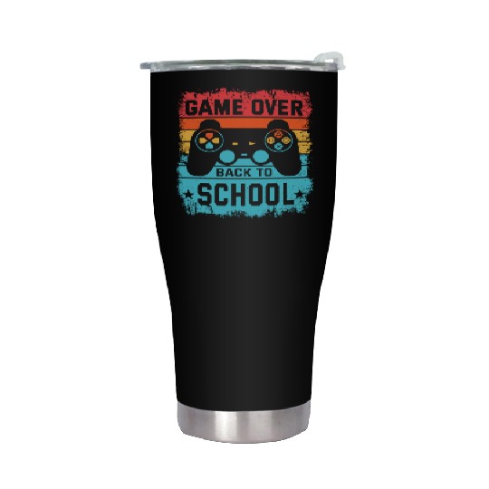 Game Over Back to School Stainless Steel Tumblers – Retro Gamer