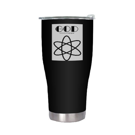 atom God graphic Stainless Steel Tumblers