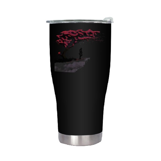 The lonely warrior Stainless Steel Tumblers