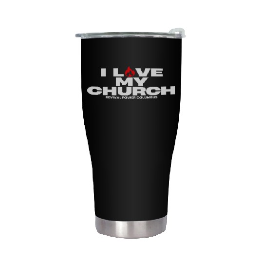 I Love my Church - Red Stainless Steel Tumblers