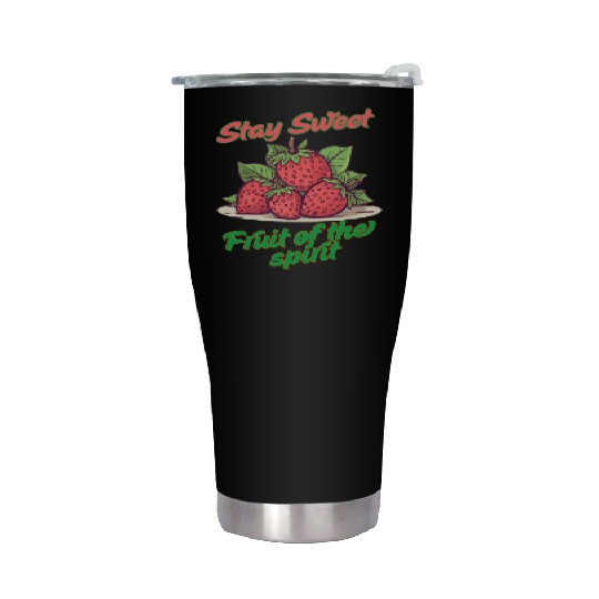 Stay sweet fruit of the spirit, vintage fruit Stainless Steel Tumblers