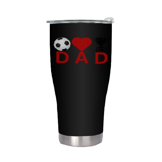 Soccer Love Dad Crown Design – Father’s Day Gift Stainless Steel Tumblers