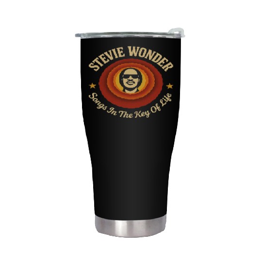 Stevie Wonder Stainless Steel Tumblers rtro vintage Songs in the