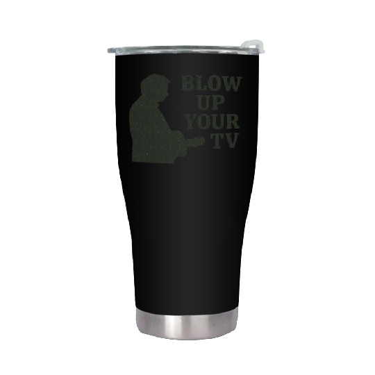 Blow Up Your TV! Dark Green Stainless Steel Tumblers