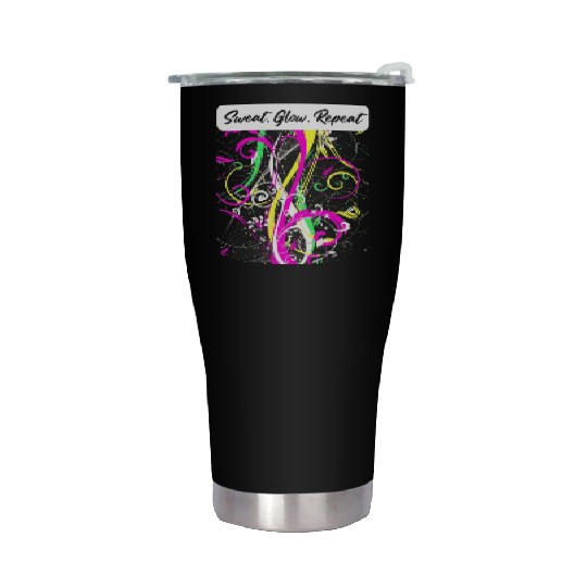 Neon Rave Dance & Fitness Stainless Steel Tumblers