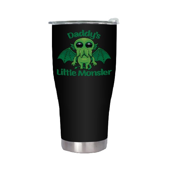 Daddy’s Little Monster Cute Baby Cthulhu Stainless Steel Tumblers