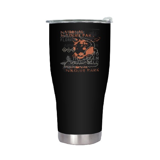 Airboat Alligator Tours Florida Everglades Stainless Steel Tumblers
