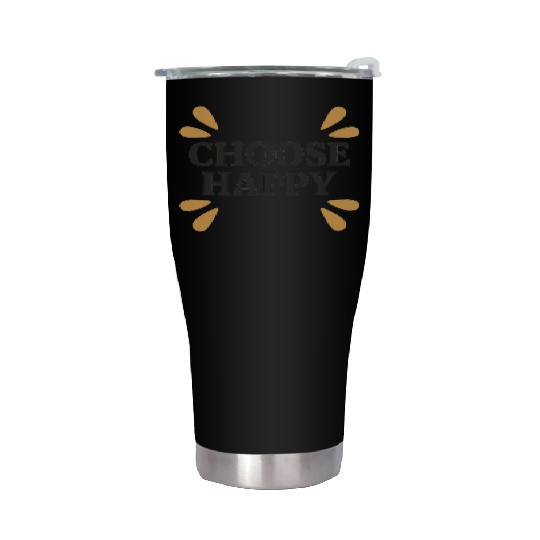 Vibrant Motivational Graphic Stainless Steel Tumblers Design