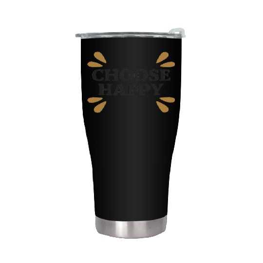 Vibrant Motivational Graphic Stainless Steel Tumblers Design