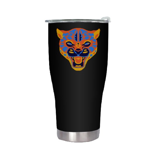 Vivid Jaguar Bold Print Stainless Steel Tumblers