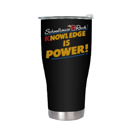 Schoolhouse Rock Knowledge is Power Back to School Stainless Steel Tumblers
