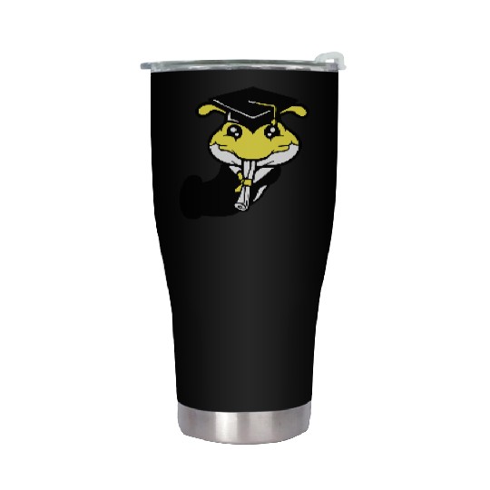 Caterpillar hole school graduation passed College Stainless Steel Tumblers