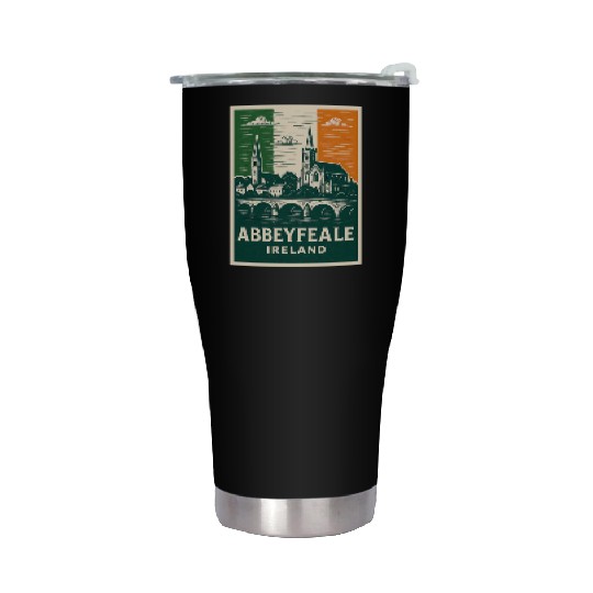 Abbeyfale Ireland Church Skyline Stainless Steel Tumblers