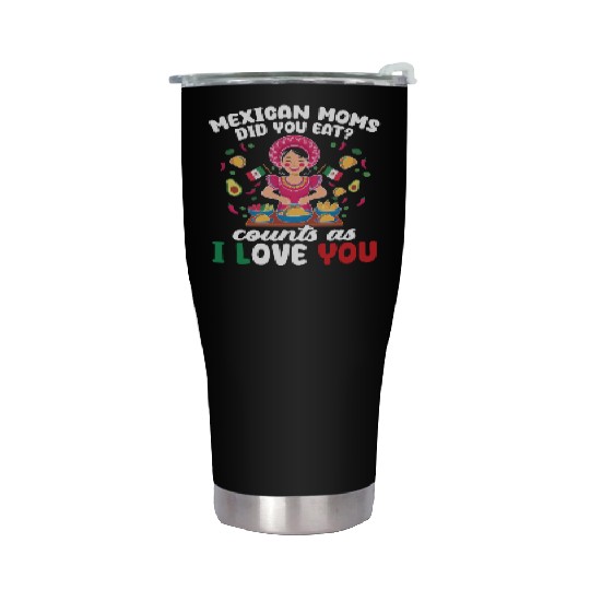 Mexican Moms Abuelita Grandma Food Gift Stainless Steel Tumblers