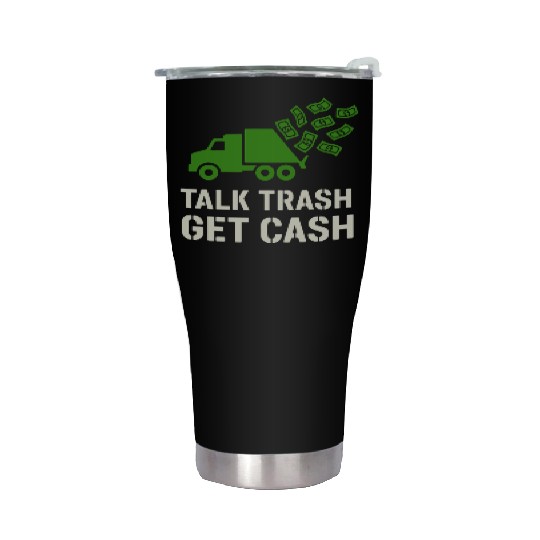 Garbage Truck Driver Trash Dad Hero Pickup Stainless Steel Tumblers