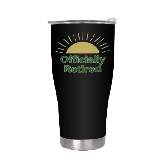 Sunrise Retirement Celebration Design Stainless Steel Tumblers