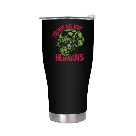 Alien Skull with Mind Control Stainless Steel Tumblers