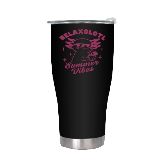 Relaxolotl Summer Vibes Stainless Steel Tumblers