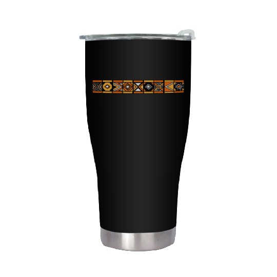 African stripe pattern Stainless Steel Tumblers