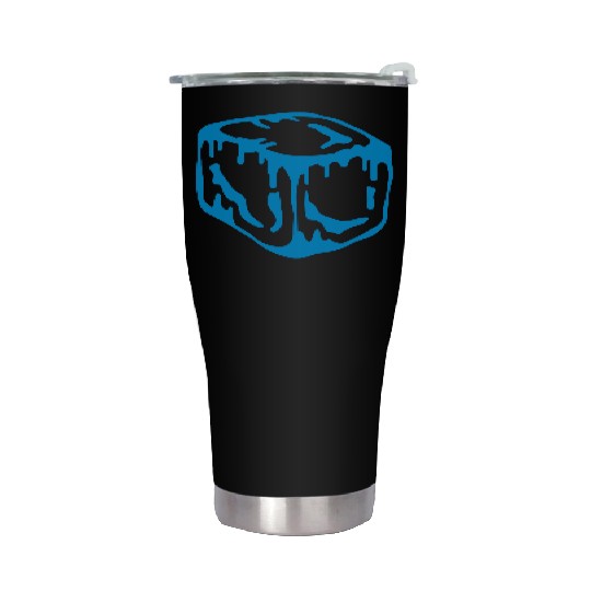 Ice Cube Design Stainless Steel Tumblers