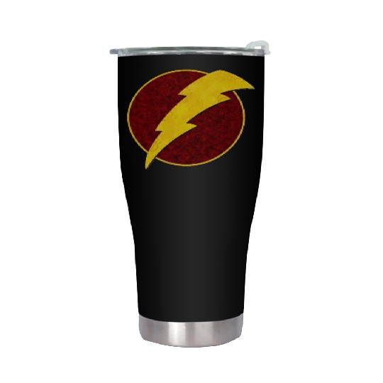 Retro Super Hero Lightning Bolt Stainless Steel Tumblers