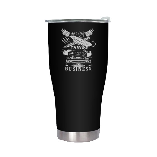 Supernatural - Saving people hunting things Stainless Steel Tumblers