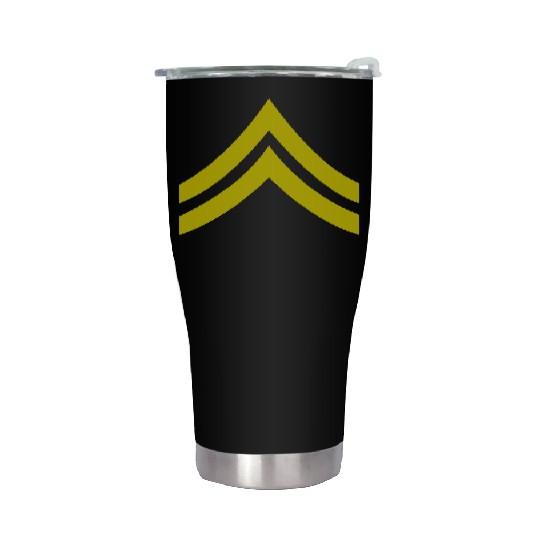 army rank patch corporal Stainless Steel Tumblers